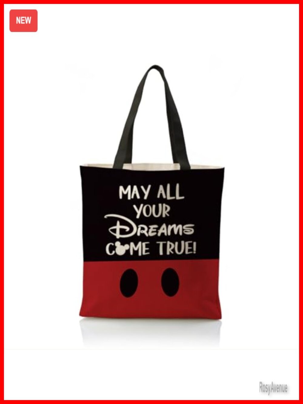 Canvas Tote Bag Reusable Cotton Double-Sided Print Women